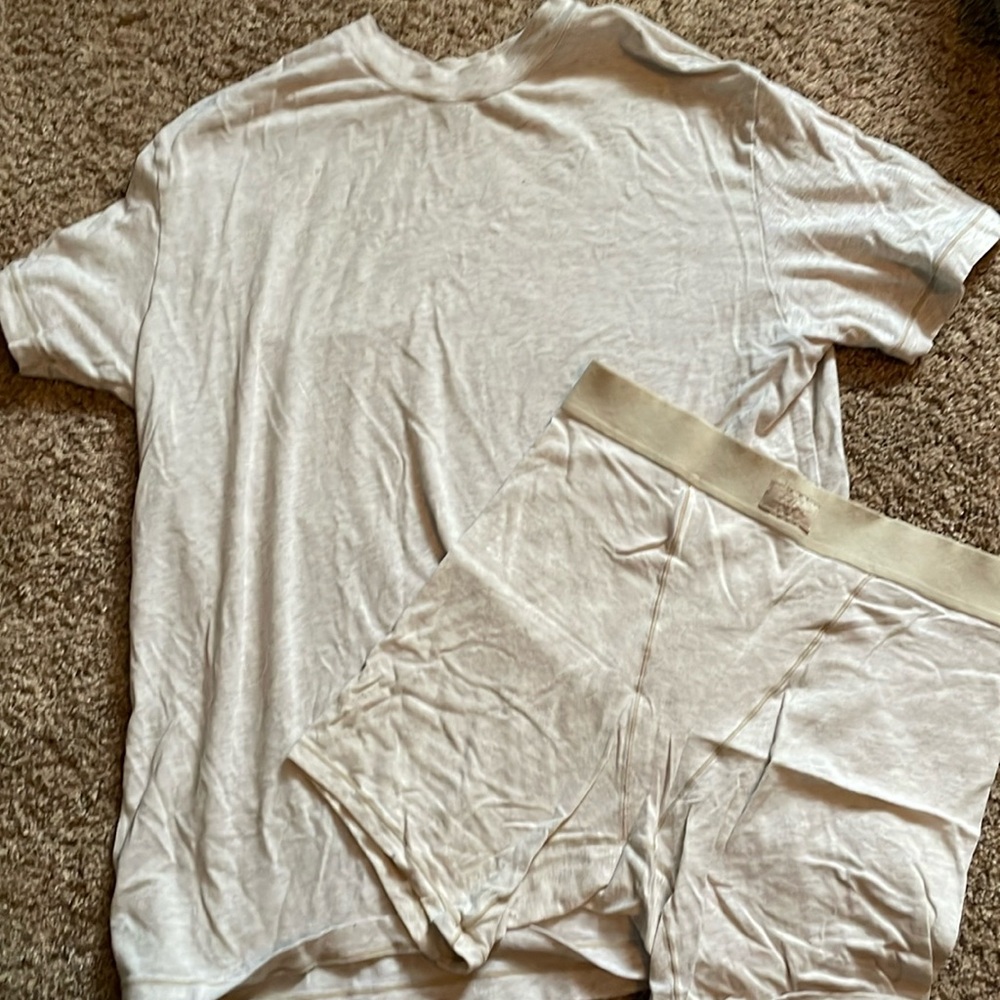 Skims boyfriend tee and boxers